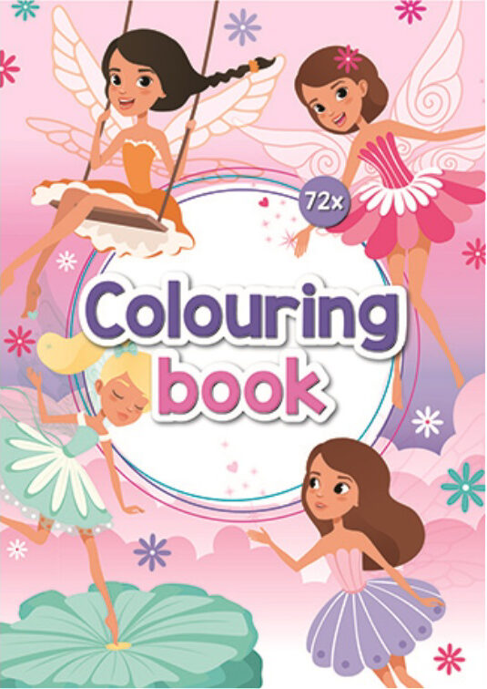 Krāsojamā grāmata 72 lapas Fairy