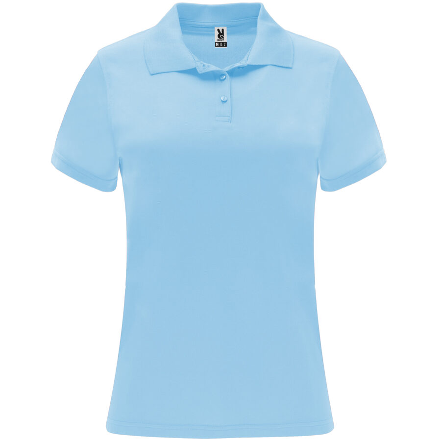 Sieviešu tehniskais polo krekls ar īsām piedurknēm LON0410