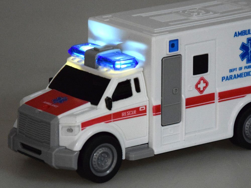 Ātrās palīdzības rotaļu automašīna ar gaismu un skaņu LON3220ZA