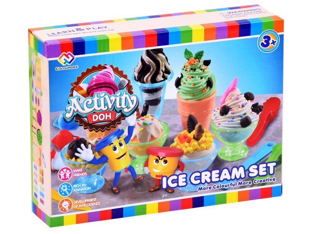 Plastilīna saldējuma veidošanas komplekts bērniem  LON32824ZA