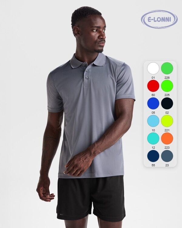 Short sleeve technical polo-shirt LON0404