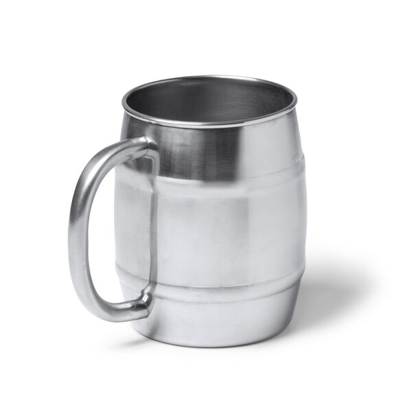 Stainless steel cup with mirror effect LON1367