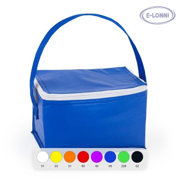 Cool bag with inside of isothermal aluminum for 6 cans LON7603