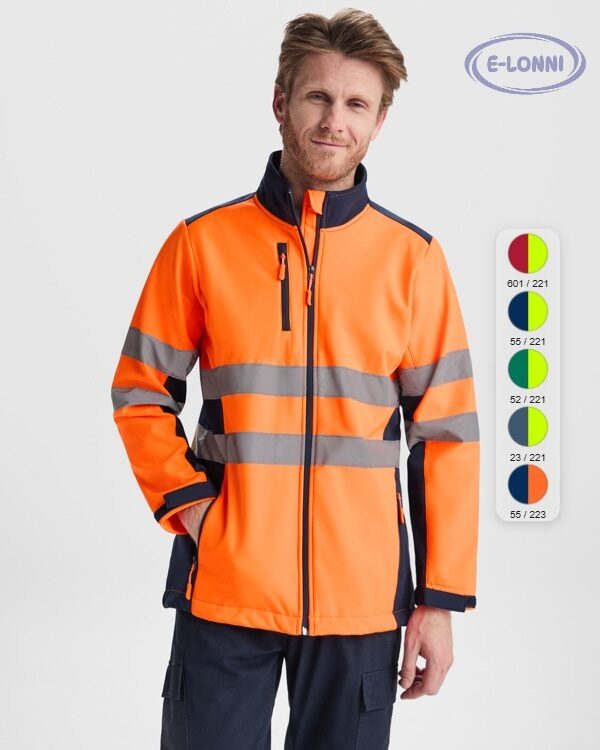 Soft shell bicolour high visibility LON9303