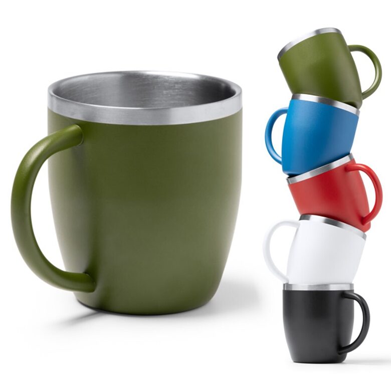 Double-walled stainless steel thermos mug LON1518