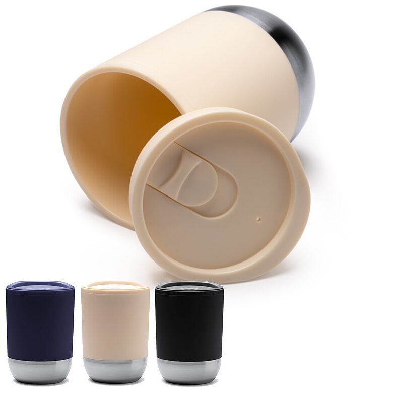 Double-walled mug with recycled PP body LON1687