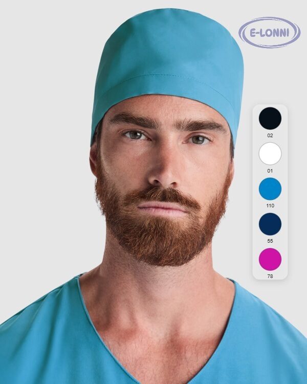 Unisex scrub cap with tie-straps LON9082