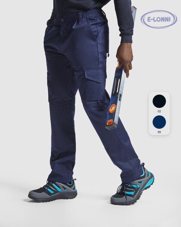 Straight pants without pleats LON9108