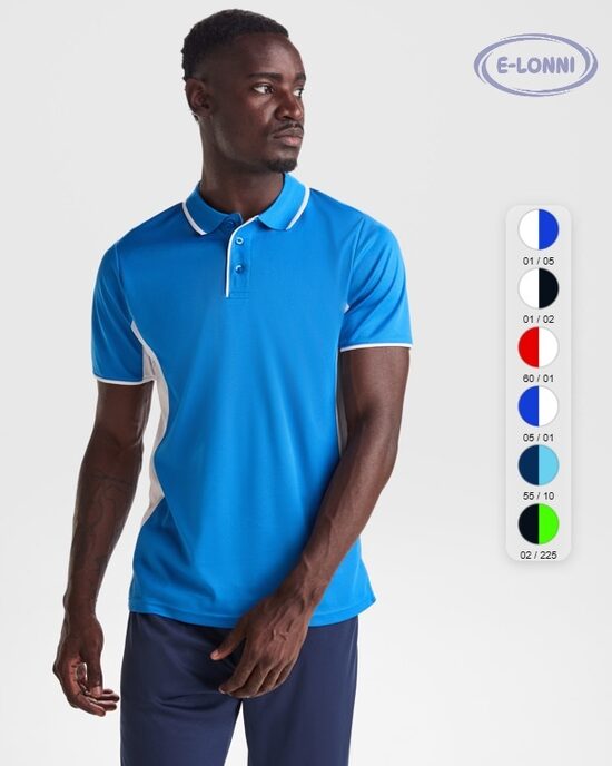Short sleeve technical polo-shirt LON0421
