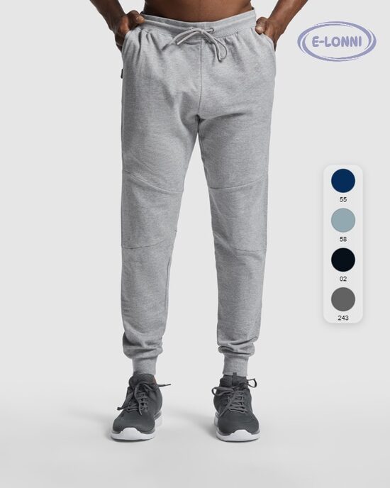 Jogger pants with adjustable elastic waistband LON0461