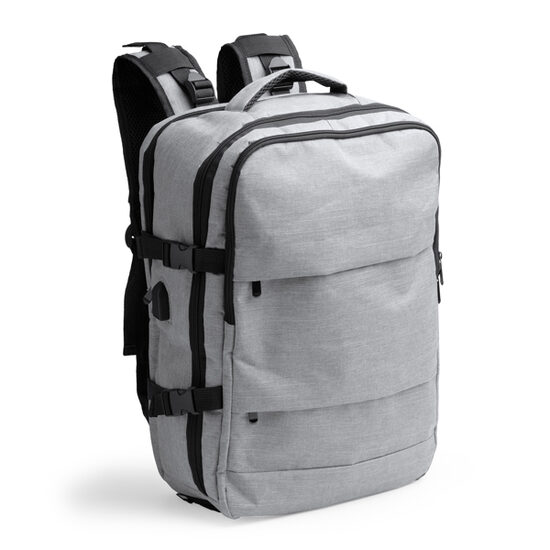 Travel backpack made of recycled RPET polyester LON1534