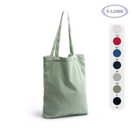 Corduroy bag with 60 cm handles LON1621