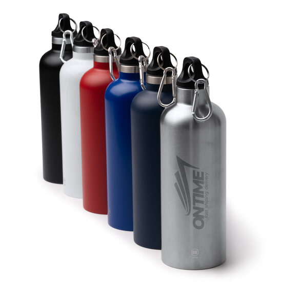Бутылка из нержавеющей стали с карабином 500 мл