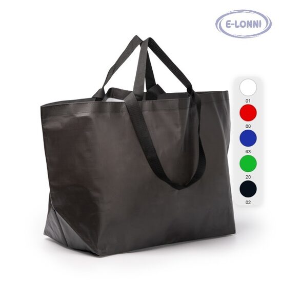 Woven PP bag. With reinforced double handles LON1977