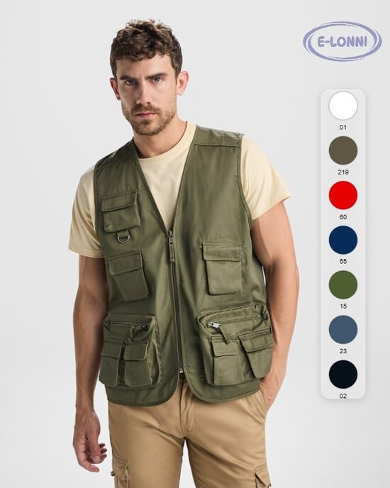 Multi-pocket work vest LON9111