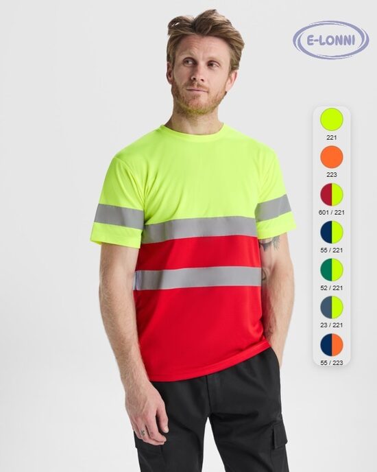 High visibility short sleeve technical fabric t-shirt LON9310