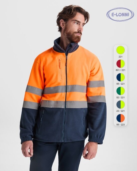 High visibility fleece jacket. LON9305