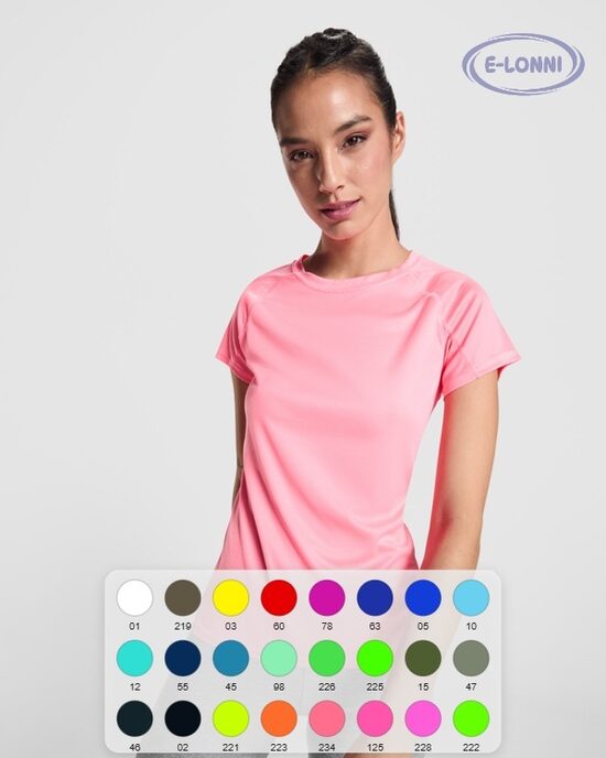 Technical ranglan short sleeve  t-shirt for woman LON0408