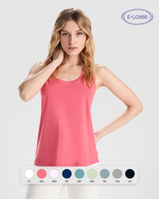 Loose t-shirt for women with wide strap LON6536