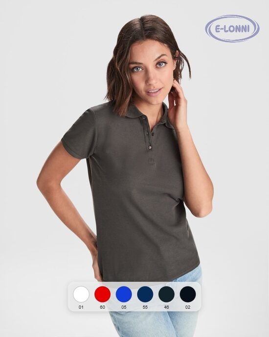 Fitted short-sleeve polo shirt LON6644