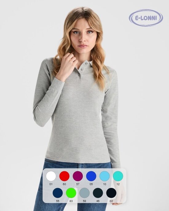 Woman Long sleeve Polo shirt LON6636