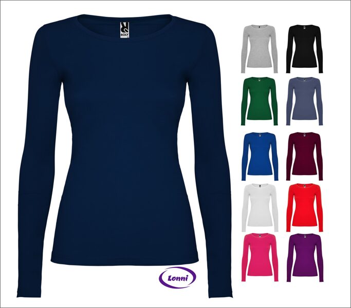 Semi-fitted t-shirt, long sleeve LON1218