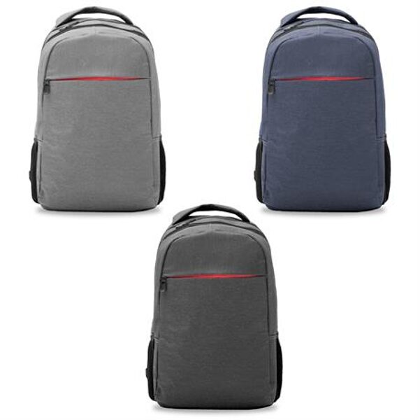 Laptop backpack in marl fabric LON7146