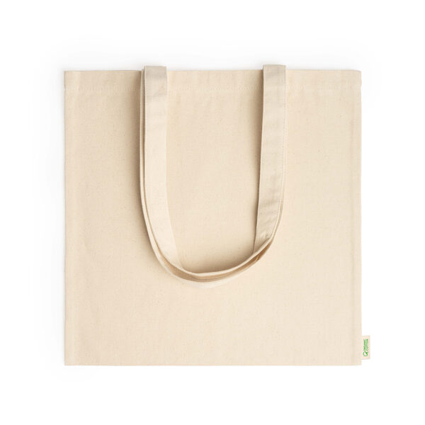 100% organic cotton bag with practical 70 cm long handles LON7167
