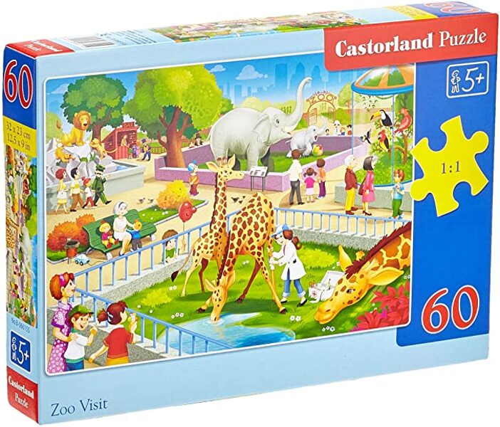 Puzzle with 60 cubes 32x23 cm