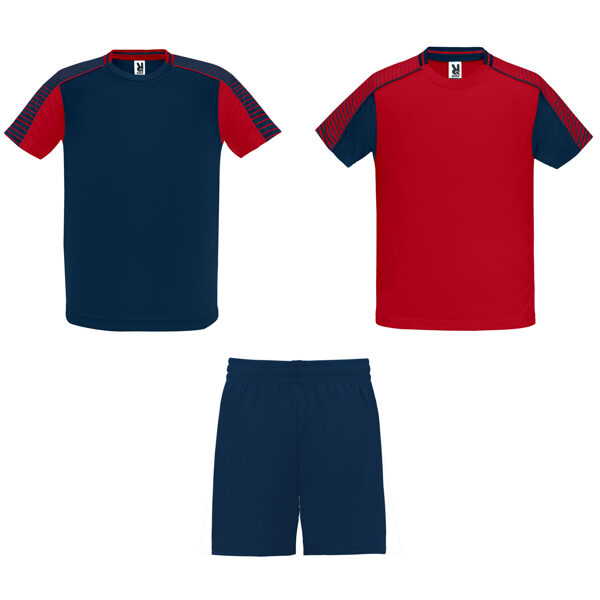Unisex sports set consisting of 2 t-shirts + 1 shorts LON0525
