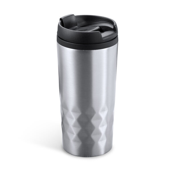 310ml stainless steel cup with PP lid. LON4028