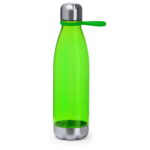 700ml bottle in transparent AS finishing. Cap and base in stainless steel.