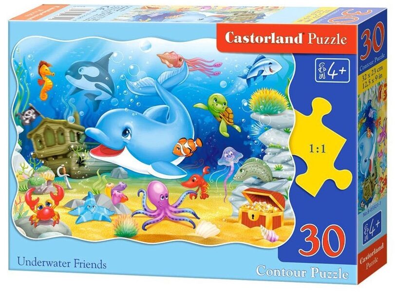 Puzzle with 30 cubes 32x23 cm