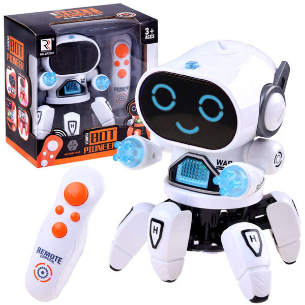 Dancing ROBOT on remote control RC music light White