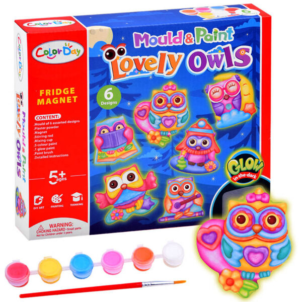 A creative set of owl magnets Do it yourself LON3771ZA