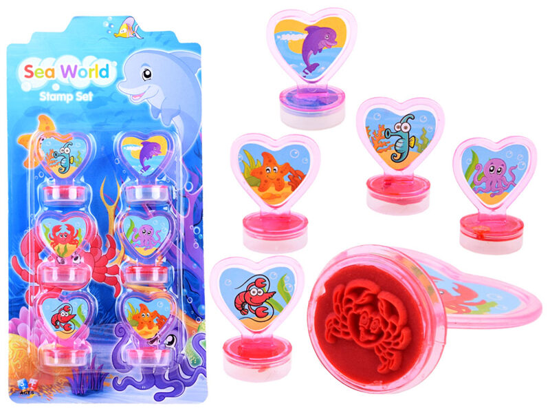Набор штампов - 6шт - Морские животные LON3979ZA Rozā