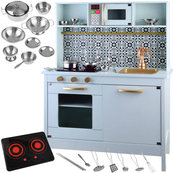 Красивая деревянная кухня Mint для детской LON4128ZA