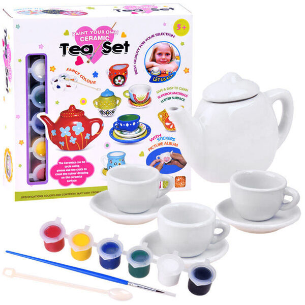 Tea set for painting LON2592ZA