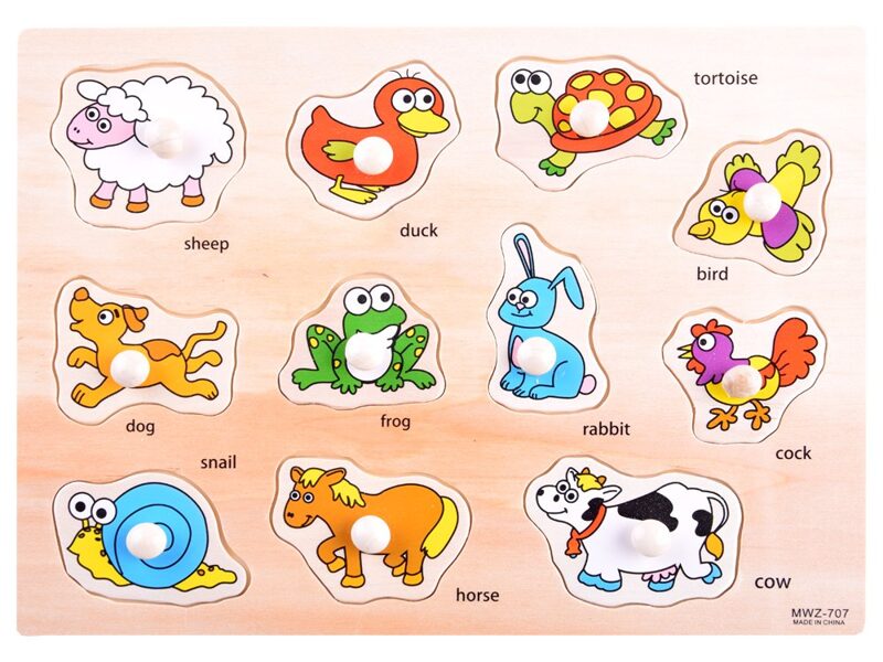 Wooden puzzle Animals puzzle 11 pieces LON3375ZA
