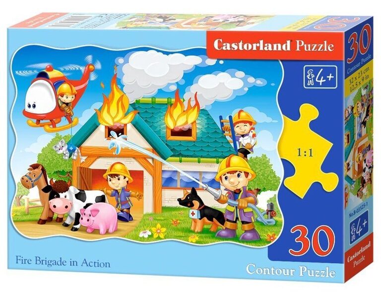 Puzzle with 30 cubes 32x23 cm