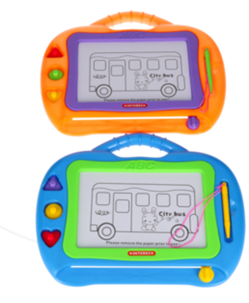 Красочная магнитная доска и три марки. ЛОНИ-2364