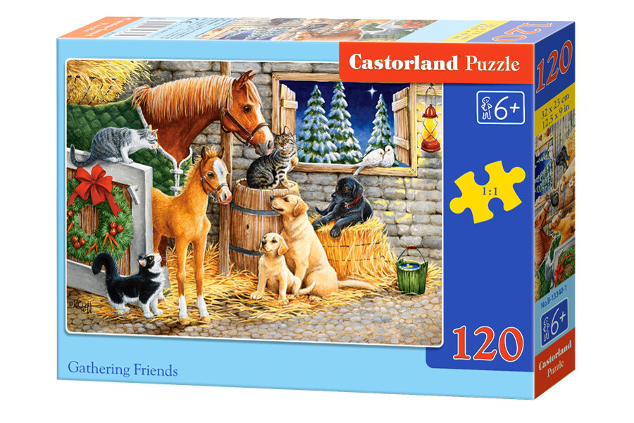 Puzzle with 120 cubes 32x23 cm