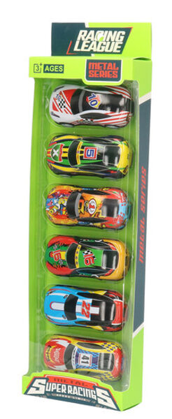 набор из шести спортивных автомобилей LONY-4203